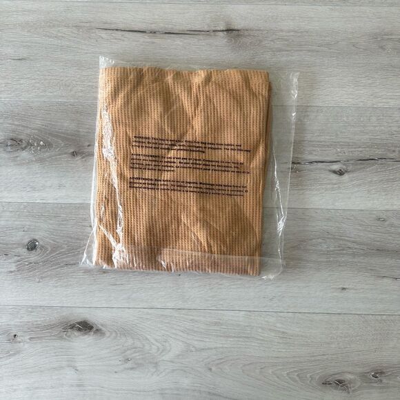 Feat Mens TreeCell Waffle Long Sleeve Shirt‎ Apricot/Sand L NWT IN PACKAGING - Picture 6 of 6
